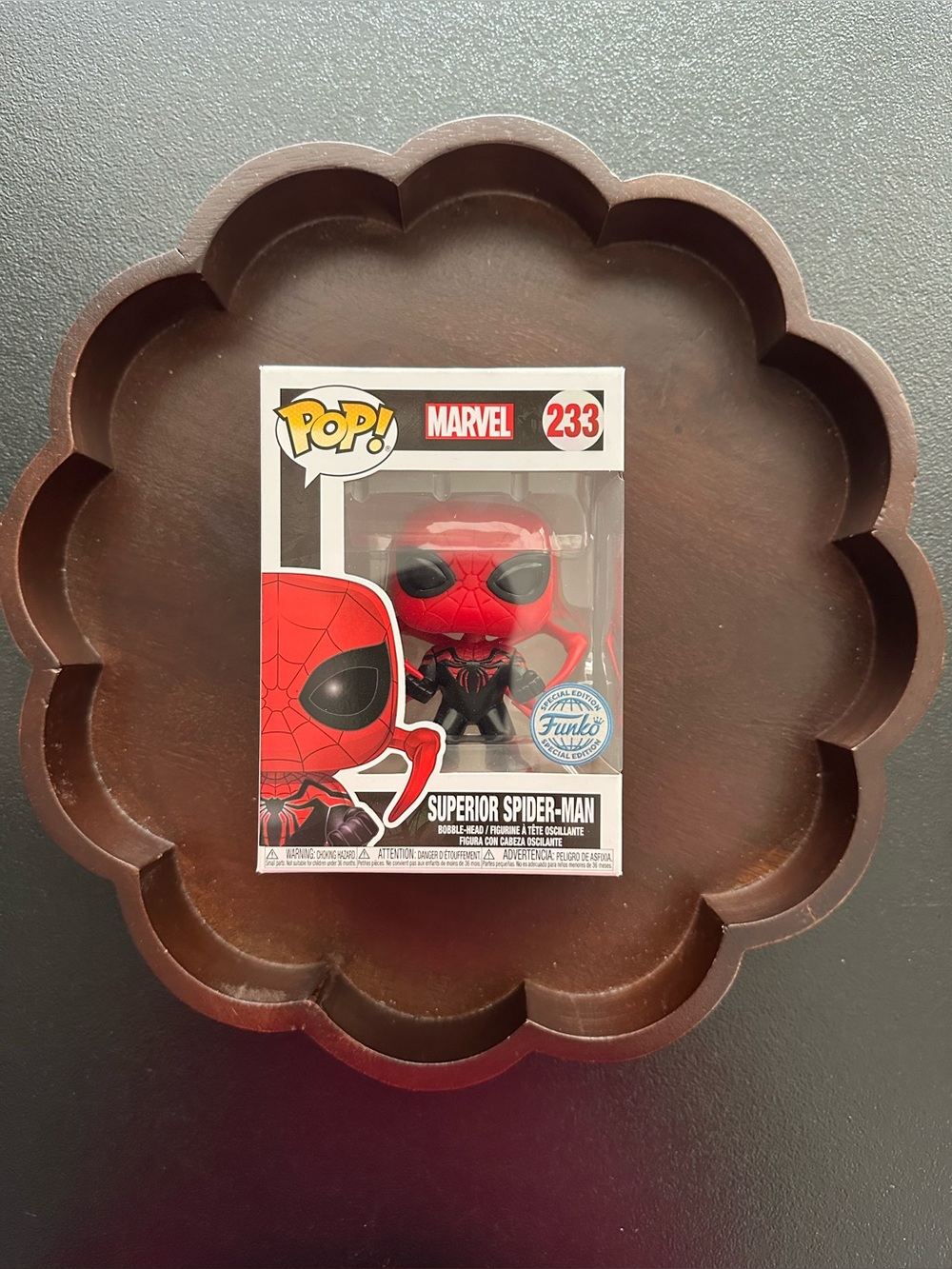 Funko Pop! Funko Special Edition Marvel Superior Spider-Man Bobblehead Box #233